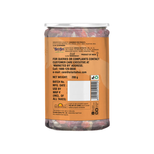 Sri Sri tattva roasted 5 in 1 super seeds mix canberry bottle